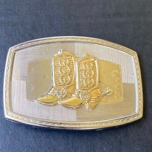 Embellished shiny glittered cowgirls boots with spurs belt buckle for women -